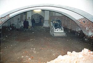 excavations in the basement