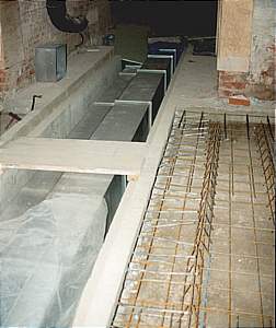 floor ducts in the basement